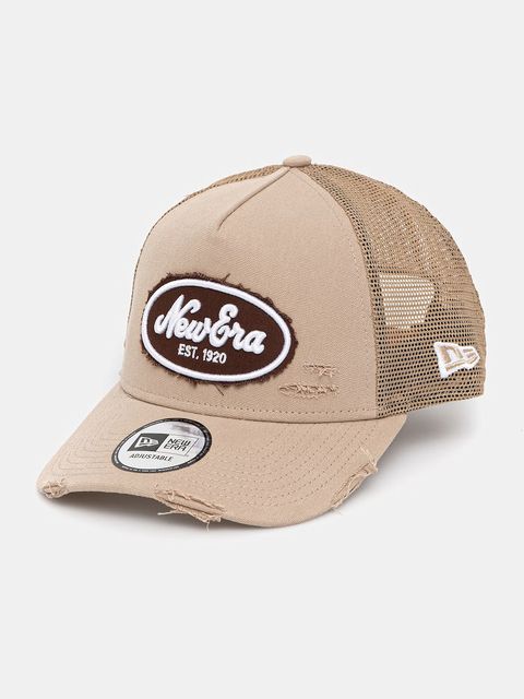New Era czapka z daszkiem OVAL CANVAS DISTRESS TRUCKER
