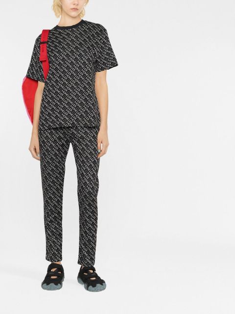 Moncler logo-print jersey trousers - Black - zdjęcie produktu nr 2