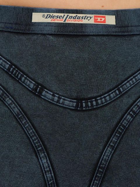 Diesel O-Alline front-detail midi skirt - Blue