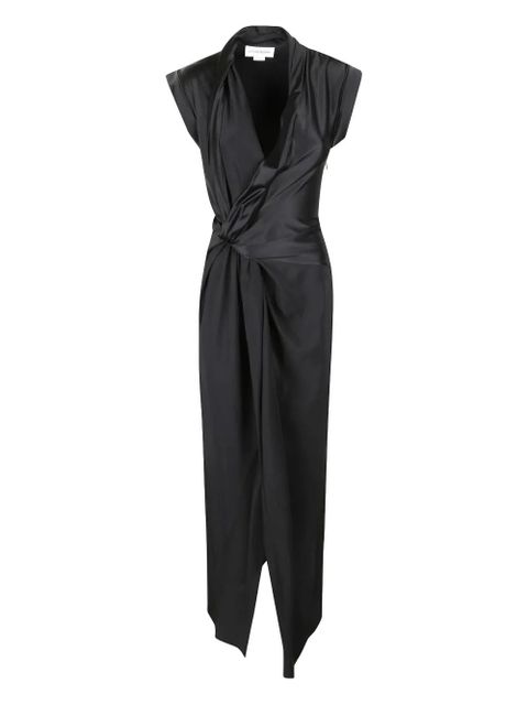 Victoria Beckham asymmetric midi dress - Black - zdjęcie produktu nr 1