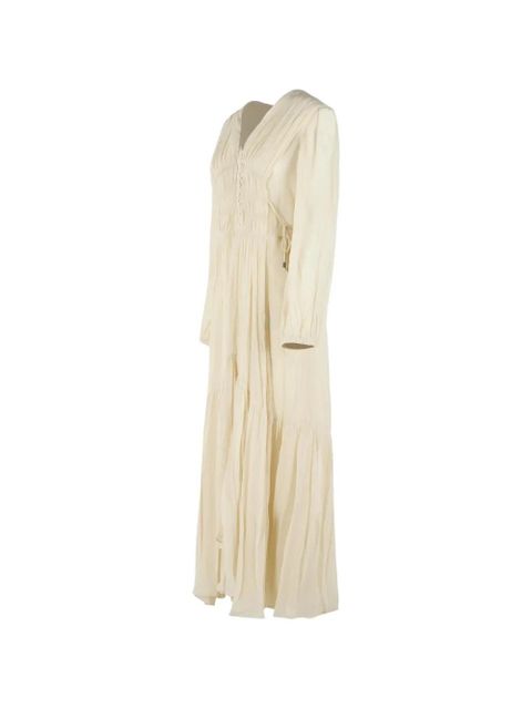 ISABEL MARANT Briane V-neck dress - Neutrals
