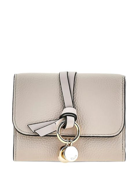 Chloé textured charm wallet - Neutrals - zdjęcie produktu nr 1