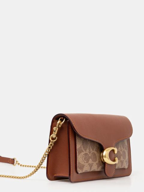 Coach torebka skórzana Tabby kolor brązowy