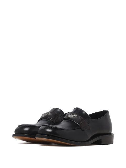 OUR LEGACY Sentiero leather emblem-detail loafers - Black - zdjęcie produktu nr 2
