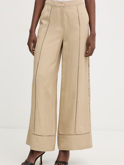 Karl Lagerfeld spodnie damskie z wiskozą - zdjęcie produktu nr 1