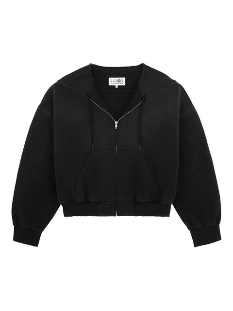 MM6 Maison Margiela zipped hoodie - Black - zdjęcie produktu nr 1