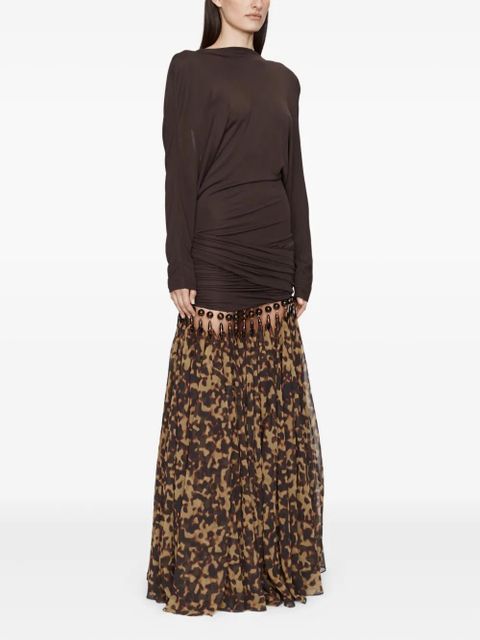 Christopher Esber droplet jersey gown - Brown