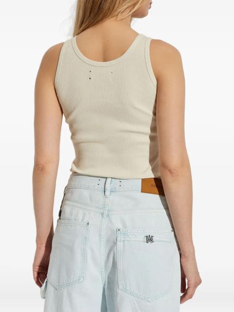 AMIRI ribbed sleeveless tank top - Neutrals
