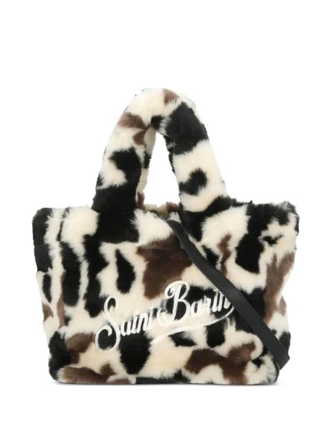 MC2 Saint Barth Colette Soft Fur cow-pattern removable-strap tote bag - Neutrals - zdjęcie produktu nr 1