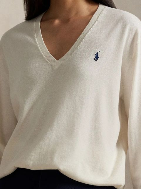 Polo Ralph Lauren sweter bawełniany damski kolor beżowy lekki 211972105