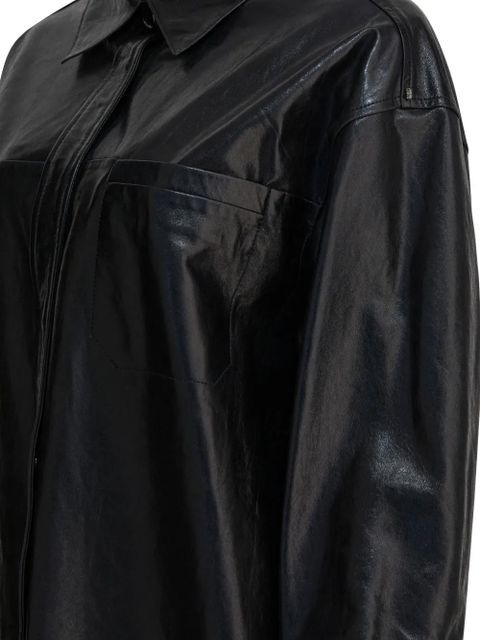 Max Mara chest-pocket leather jacket - Black - zdjęcie produktu nr 2