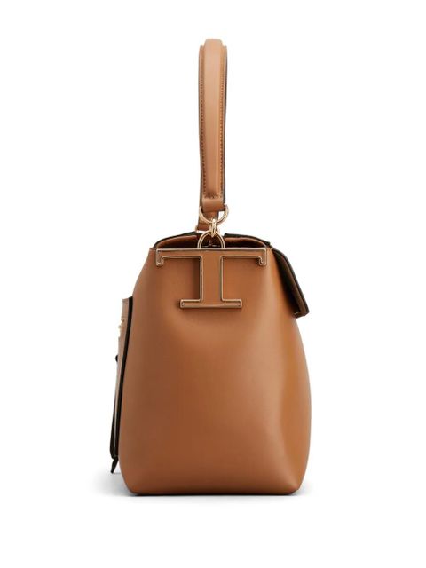 Tod's small T Case Boston leather shoulder bag - Brown - zdjęcie produktu nr 2