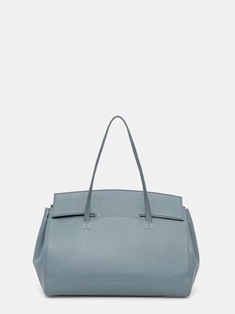 Liviana Conti torebka skórzana kolor niebieski A5WA52 - zdjęcie produktu nr 1