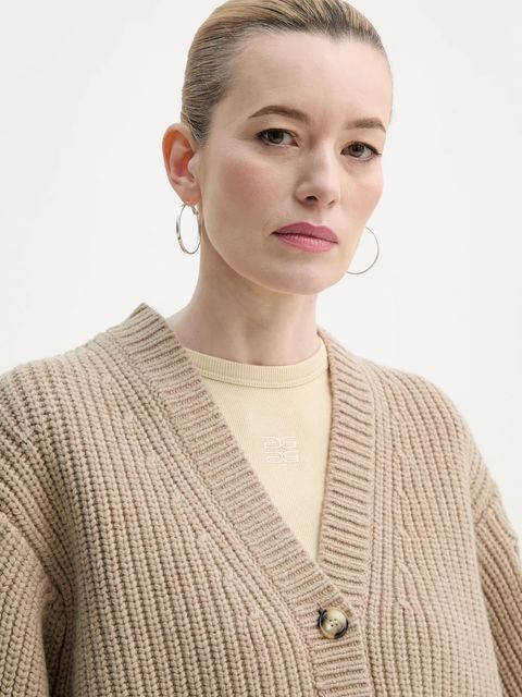 Nanushka kardigan wełniany KAROLIN