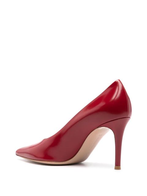 Gianvito Rossi 85mm leather pumps - Red