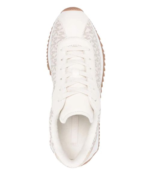 Michael Kors monogram lace-up sneakers - Neutrals