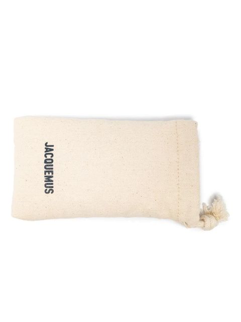 Jacquemus Les Lunettes Carré Rond oversize-frame sunglasses - Black