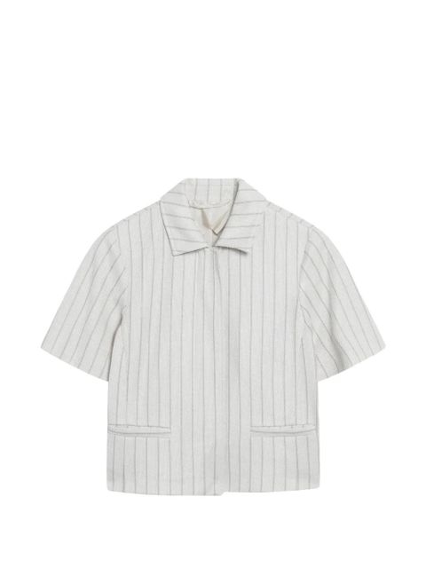 Max Mara striped patch pocket jacket - White - zdjęcie produktu nr 1