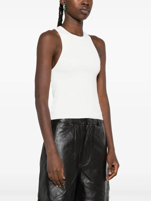 St. Agni ribbed-knit cami top - White