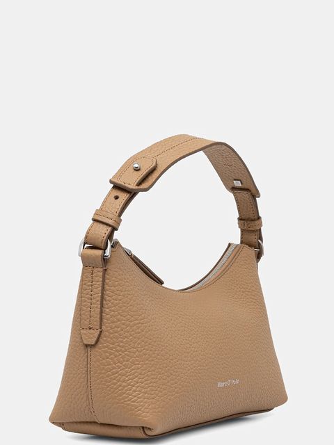 Marc O'Polo torebka skórzana kolor beżowy 50819650801109 - zdjęcie produktu nr 2
