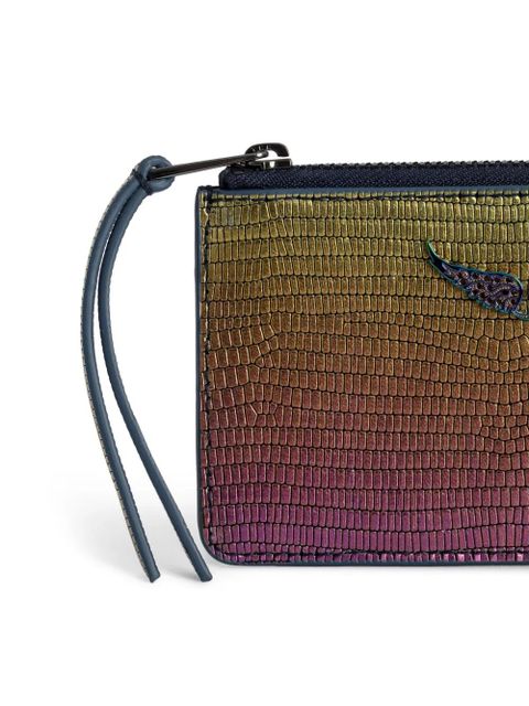 Zadig&Voltaire ZV iridescent-effect wallet - Yellow