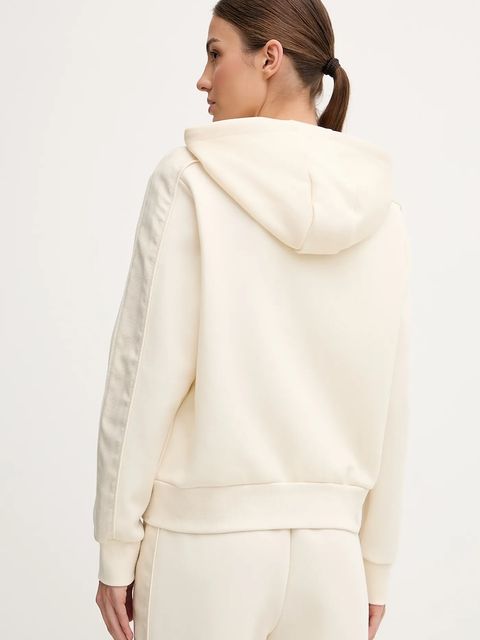 Guess bluza MARYELLA damska kolor beżowy z kapturem gładka V5YQ00 KB3P2