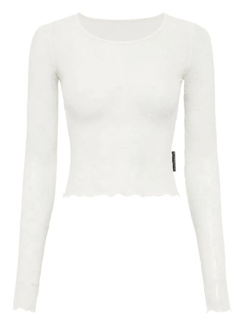 Marine Serre mesh cropped top - White - zdjęcie produktu nr 1