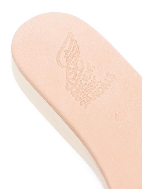 Ancient Greek Sandals Aglaia leather slides - Neutrals