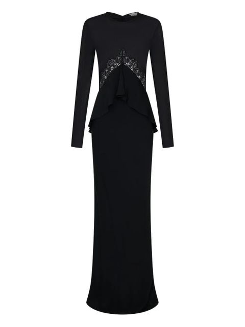 Christopher Esber lace-insert column maxi dress - Black - zdjęcie produktu nr 1