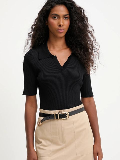 Answear.LAB bluzka damska kolor czarny gładka - zdjęcie produktu nr 1