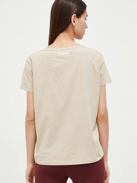 Mammut t-shirt Seon damski kolor beżowy