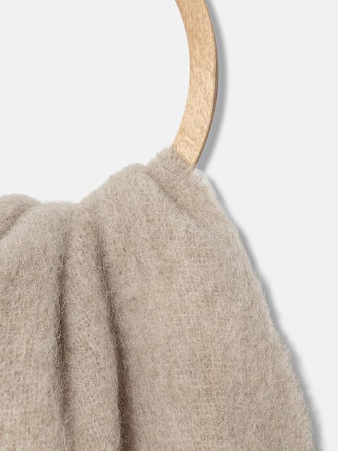 Marella szalik z wełną damski kolor beżowy gładki 2523546057200 - zdjęcie produktu nr 2