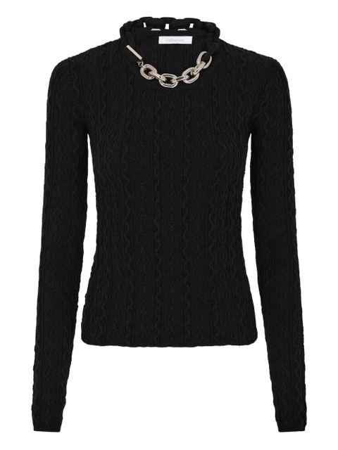Rabanne chain-detail sweater - Black - zdjęcie produktu nr 1