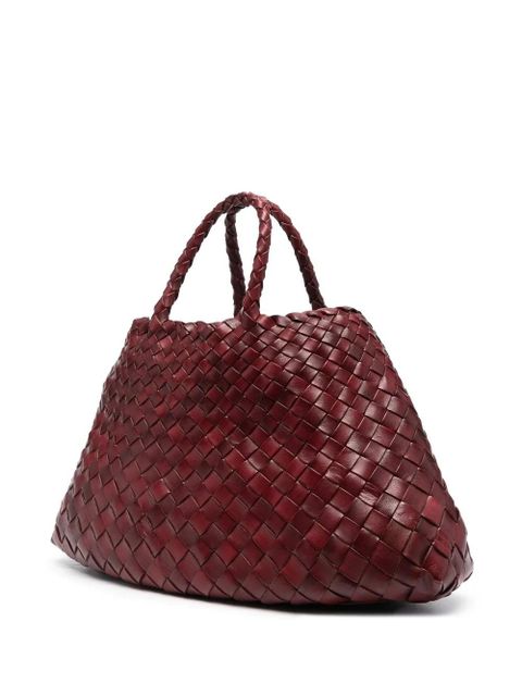 DRAGON DIFFUSION woven leather shoulder bag - Red
