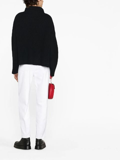 TOTEME wool mock-neck jumper - Black