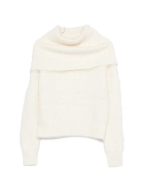 TOTEME funnel-neck sweater - White - zdjęcie produktu nr 1