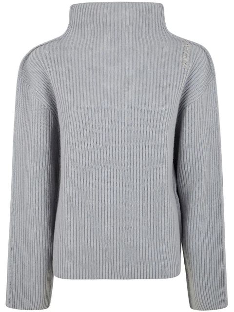 Marni logo-embroidered sweater - Grey - zdjęcie produktu nr 1