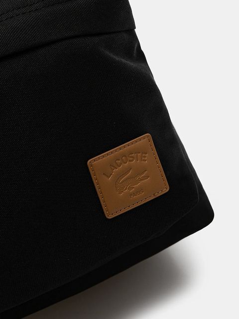 Lacoste plecak kolor czarny duży gładki NU5179ZU