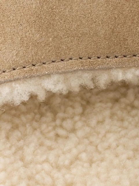 Prada shearling slides - Neutrals