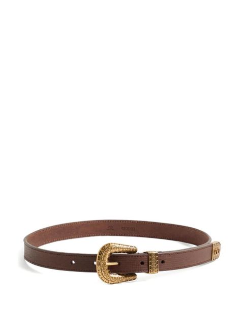 Valentino Garavani 20mm VLogo Signature belt - Brown - zdjęcie produktu nr 1