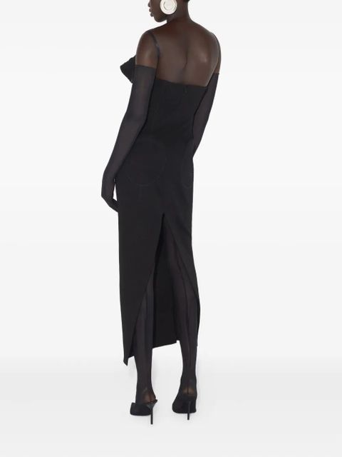 Jean Paul Gaultier conical bra cup maxi dress - Black