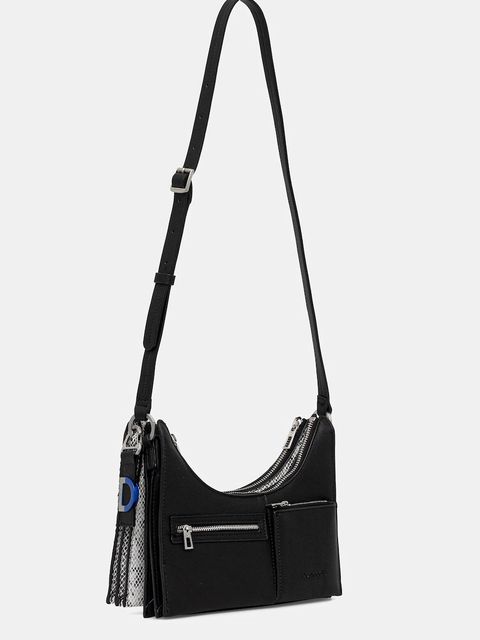 Desigual torebka DELTA VEGA OLIVE kolor czarny 25WAXPB7