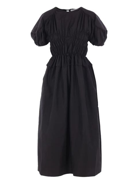 Cecilie Bahnsen smocked midi dress - Black - zdjęcie produktu nr 1