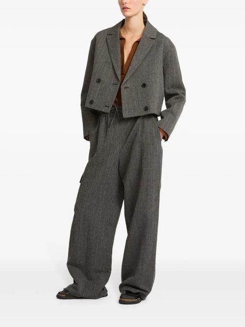 Yves Salomon notched lapel jacket - Grey - zdjęcie produktu nr 2