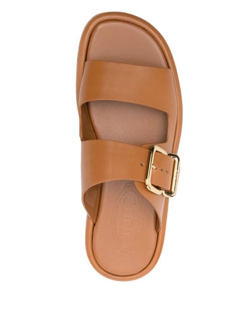 Tod's leather slides - Brown