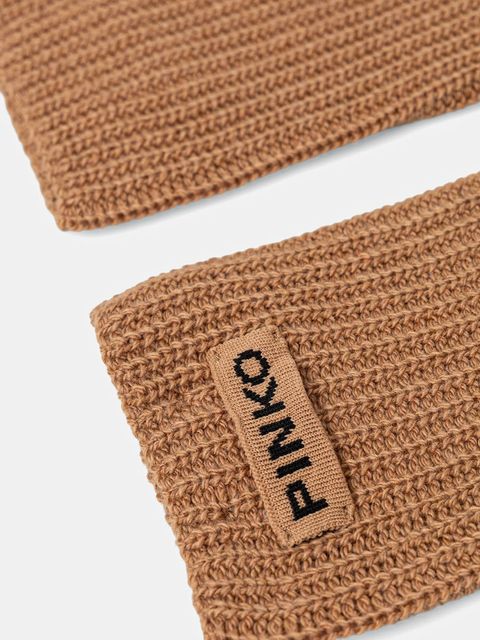 Pinko rękawiczki z dodatkiem wełny damskie kolor brązowy 105997 A2Z4 - zdjęcie produktu nr 2