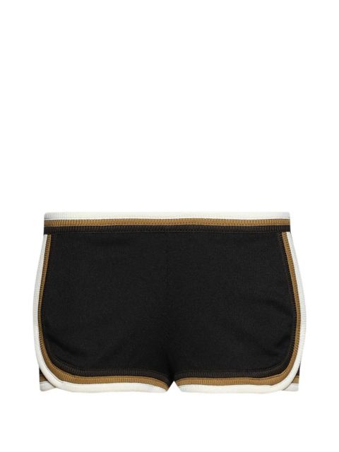 Christopher Esber rib trim track shorts - Black - zdjęcie produktu nr 1