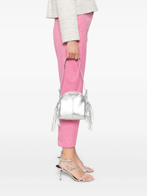Maje Miss M metallic micro bag - Silver