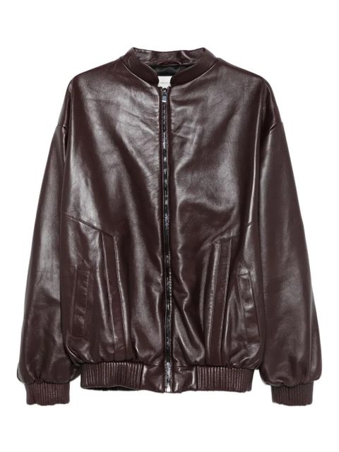 Magda Butrym zip-fastening ribbed-cuff jacket - Red - zdjęcie produktu nr 1