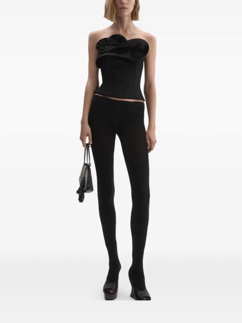 Magda Butrym ruffled corset top - Black - zdjęcie produktu nr 2